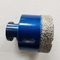 Precise 68mm Dry Diamond Drill Bit For Granite Stone blue color
