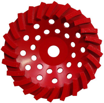 180mm 돌 / 벽돌 / 블록 / 콘크리트, 22.23mm 또는 M14 또는 5/8 "-11의 중앙 구멍을위한 다이아몬드 회전 썰매 바퀴