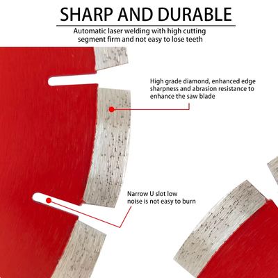 높은 정밀도 다이아몬드 콘크리트는 180mm를 흠을 파는 콘크리트를 위해 톱날을