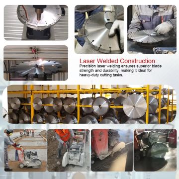 180mm 다이아몬드 터보 절단은 빠른 편집 강화된 콘크리트를 위해 톱날을