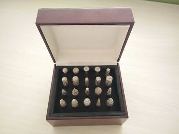 6mm 갱구 진공에 의하여 놋쇠로 만들어진 다이아몬드는 다이아몬드 거치한 점 모래 30/45를 도구로 만듭니다