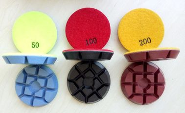 11mm 간격을 가진 3 인치 75mm 다채로운 구체적인 지면 닦는 패드