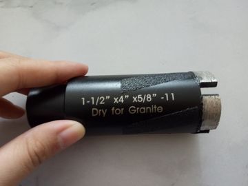 SGS OD 35mm 화강암을 위한 막대를 놋쇠로 만들기를 가진 건조한 다이아몬드 핵심 드릴용 날