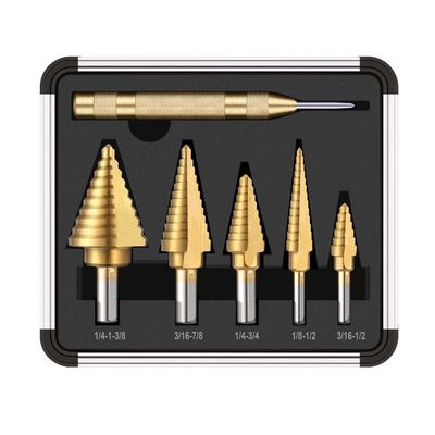 6PCS HSS4241 육각 생크 22mm 티타늄 코팅 다이아몬드 코어 드릴 비트