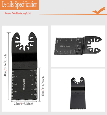 다중 도구 진동자를 오실레이션시키는 35x40mm HCS 신속 해제는 블레이드가 플라스틱을 줄이는 것을 봤습니다