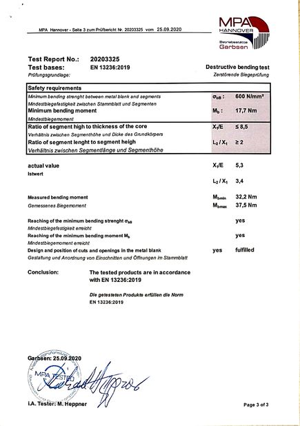 중국 Johnson Tools Manufactory Co.,Ltd 인증